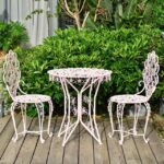 European Patio Chair Garden Table and Chairs Set Modern Minimalist .