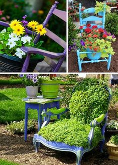 120 Best Uses of Old Chairs in Gardening ideas | old chairs .