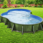 14' x 28' Lagoon Hydra DIY Semi-Inground Pool Kit With Steel St