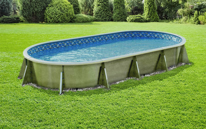 10' x 20' Oval Hydra DIY Semi-Inground Pool Kit With No St
