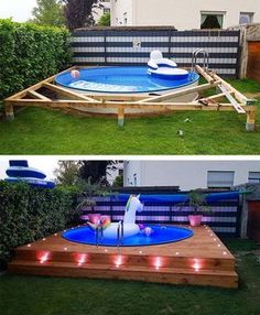 120 Above Ground Pool Ideas | above ground pool, in ground pools .