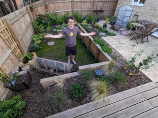 Creating a Beautiful Tiered Garden From a Boring New Build Slope .