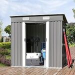 Amazon.com : 4ever2buy 6 x 4FT Outdoor Storage Shed, Metal Sheds .