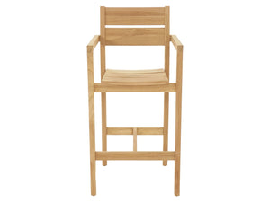 Tulsa Teak Outdoor Bar Stool | FurnitureOkay