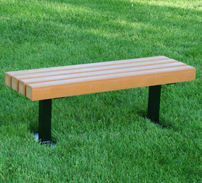 Trailside Recycled Plastic Backless Benches | Belson Outdoors