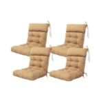 ARTPLAN Seat/Back Outdoor Chair Cushion Patio Cushion Tie Tufted .