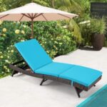 Runesay Wicker Outdoor Patio Chaise Lounge Chairs Adjustable .