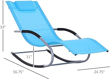 Amazon.com: Outsunny Zero Gravity Rocking Chair Outdoor Chaise .