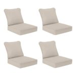 Hampton Bay 24 in. x 24 in. Two Piece Deep Seating Outdoor Lounge .