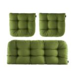BLISSWALK 3-Piece Outdoor Chair Cushions Loveseat Outdoor Cushions .