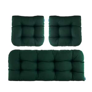 BLISSWALK 3-Piece Outdoor Chair Cushions Loveseat Outdoor Cushions .