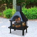 Endless Summer Black Wood Burning| Firepit With Cooking Surface .