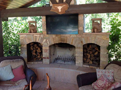 Custom Outdoor Fireplace Designs | Increte of Houst