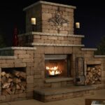Necessories Grand Outdoor Fireplace | Woodland Dire