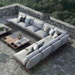 Modern Outdoor Patio Furniture, Wicker, Teak, Aluminum .