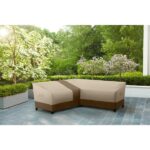 Hampton Bay V-Shape Beige Patio Furniture Cover HB201204 - The .