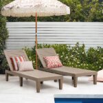 Tozey Resin Outdoor Chaise Lounge Chairs Waterproof PE Quick .