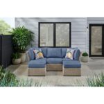 StyleWell Salisbury 5-Piece Outdoor Sectional with Natural Frame .