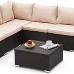 Amazon.com: Devoko Patio Furniture Sets 6 Pieces Outdoor Sectional .