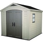 Amazon.com : Keter Factor 8x8 Foot Large Resin Outdoor Shed with .