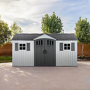 Lifetime 15' x 8' Outdoor Storage Shed | BJ's Wholesale Cl