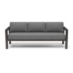 SUNVIVI Aluminum Outdoor Couch with Gray Cushions KX-AL02-3 - The .