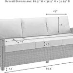 Amazon.com: Crosley Furniture Bradenton Outdoor Wicker Patio Sofa .