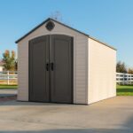 Lifetime 8 ft. W x 10 ft. D Resin Outdoor Storage Shed 71.7 sq. ft .