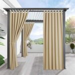 Amazon.com: RYB HOME Outdoor Patio Curtains - Blackout Waterproof .