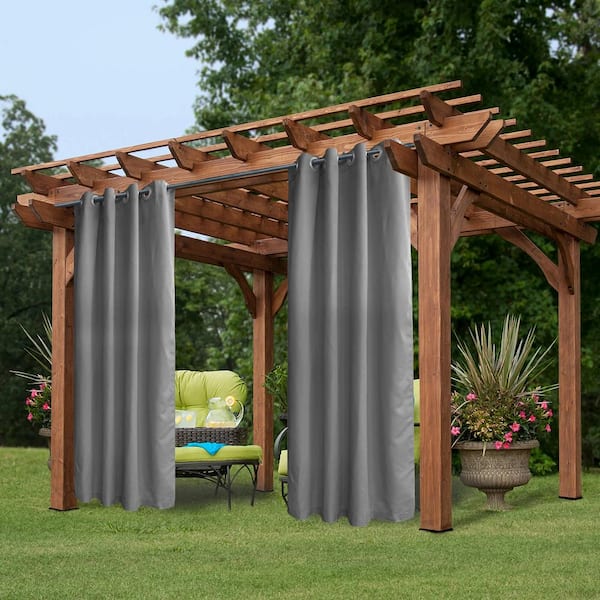 Pro Space 50 in x 120 in Patio Outdoor Curtain UV Privacy Drape .