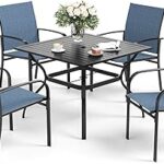 Amazon.com: SUNSHINE VALLEY Outdoor Dining Sets for 5 Pcs,Patio .