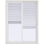 JELD-WEN 60-in x 80-in Tempered Blinds Between The Glass White .