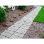Nantucket Pavers 17.5 in. x 17.5 in. Stone Design Square Gray .