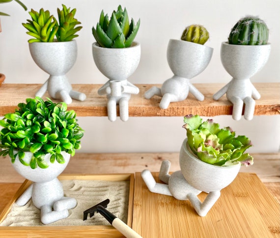 Little People Plant Pots Available in 6 Poses, Cute Planter With .