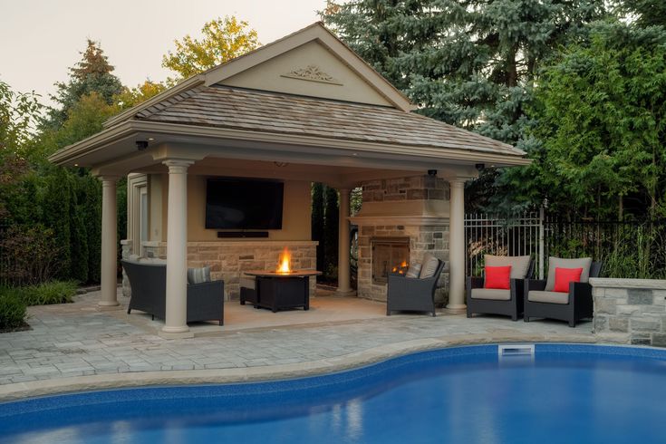 13 Clever Designs of How to Make Backyard Pool House Ideas | Pool .