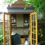 Tiny potting shed (inside) | Modern garden design, Shed, Potting sh