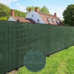 Shade&Beyond 4 ft. x 50 ft. Dark Green 150 GSM HDPE Privacy Fence .