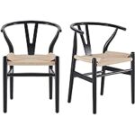Amazon.com: Farini Wishbone Chairs for Dining Room Solid Wood .