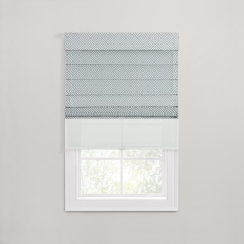 Dual Sheer Roman Shades | Blinds.c