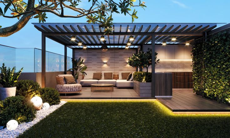 Spacious modern rooftop terrace design ideas | Rooftop patio .