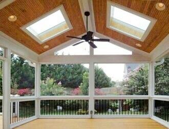 Skylights in screened in porch | House with porch, Porch design .