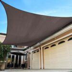 workpoint 16 ft. x 24 ft. Brown Rectangle Sun Shade Sail For .