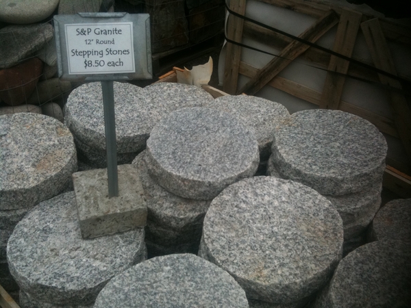 Round Granite Stepping Stones | Japanese Stone Lanterns & Basi