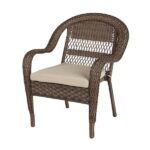 Hampton Bay Mix and Match Stackable Brown Wicker Outdoor Patio .