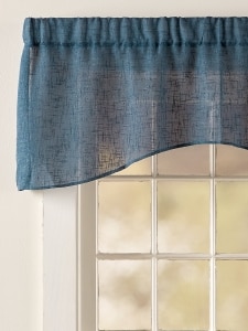 Sheer Linen Rod Pocket Window Valance | Vermont Country Sto