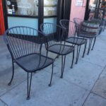 SOLD | Nothing Compares | Set of Four Mid-Century Iron Patio .