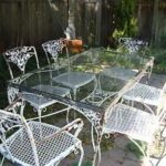 Woodard Pinecrest Wrought Iron Table 6 Chairs 1940 50 Seahorse .