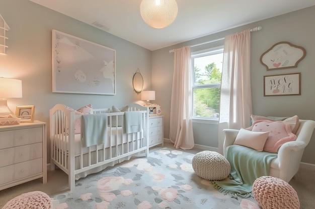 Soft pastels create a ⁣soothing ambiance in‌ an inviting Boy Nursery