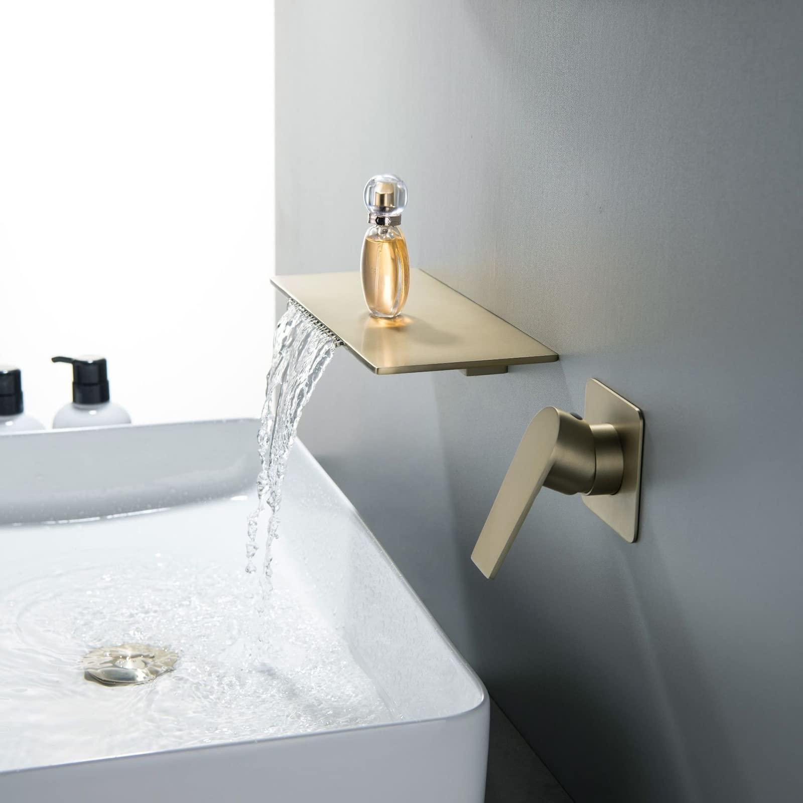 Opt for a wall-mounted faucet to free ‍up counter space in narrow bathrooms