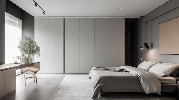 Use hidden⁢ storage solutions⁣ for⁢ a tidy minimalist bedroom